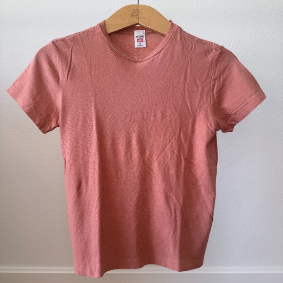 Re/Done The Classic Tee • Soft Muted Orange • XS • Made in USA - Picture 1 of 10